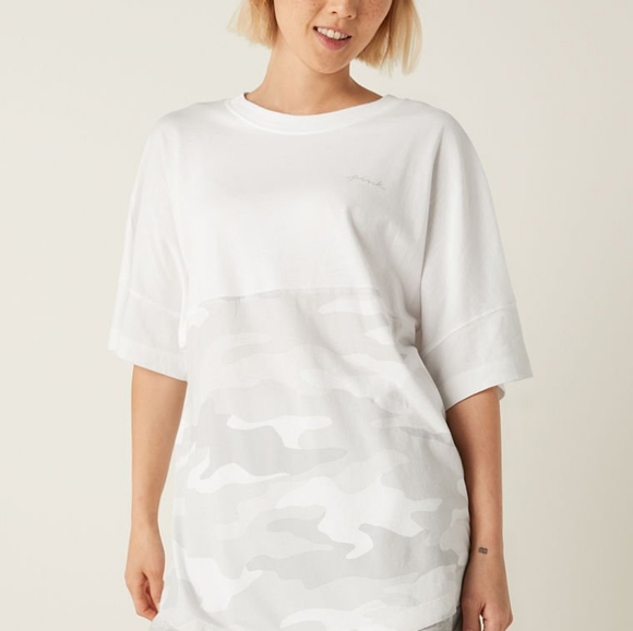 NEW VS PINK Varsity jogger white camo outfit set NWT - Picture 9 of 13